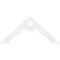 Ekena Millwork Pitch Cena Architectural Grade PVC Gable Pediment, 60"W x 27 1/2"H x 1"P (11/12) GPP060X028X100CEN - alternate 4